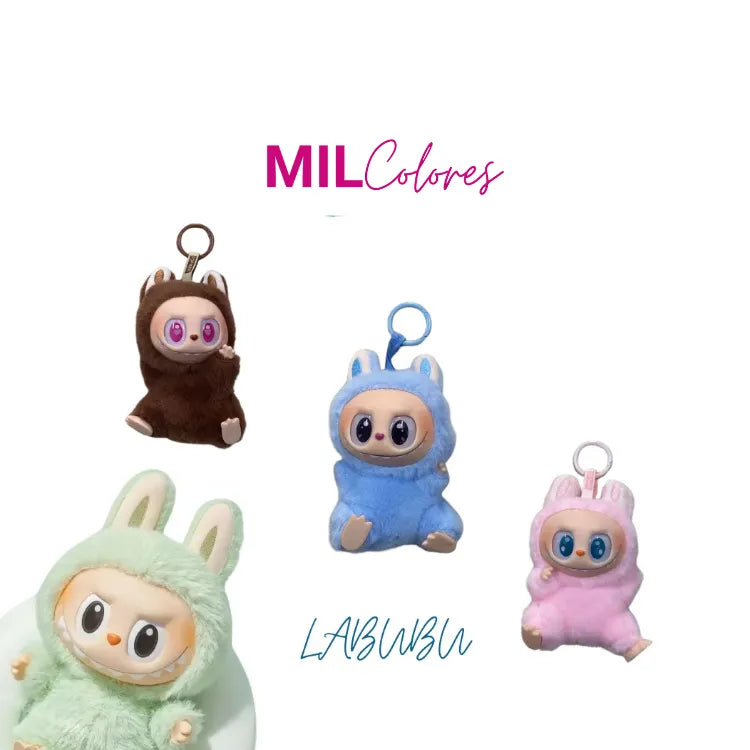 Llavero labubu peludo