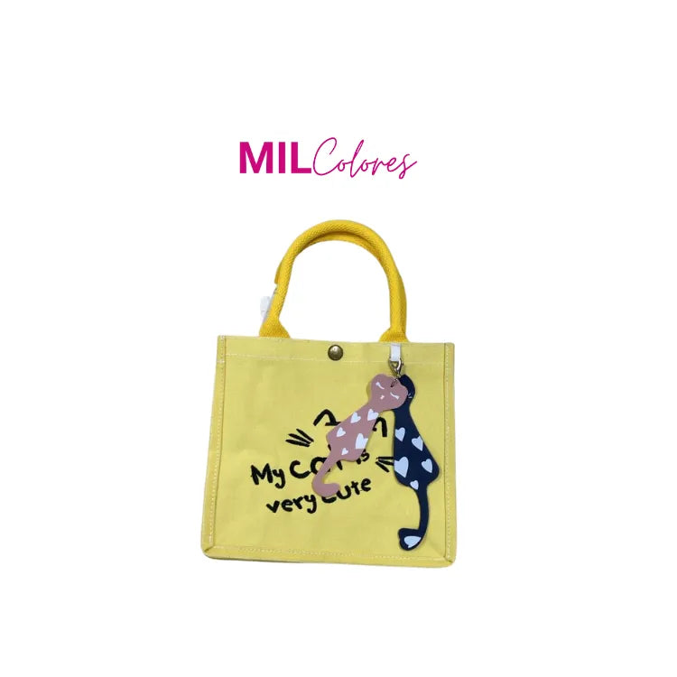 Cartera De Mano Mujer Gatos