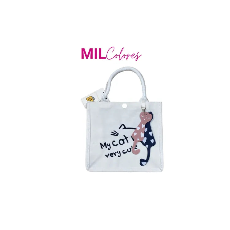 Cartera De Mano Mujer Gatos