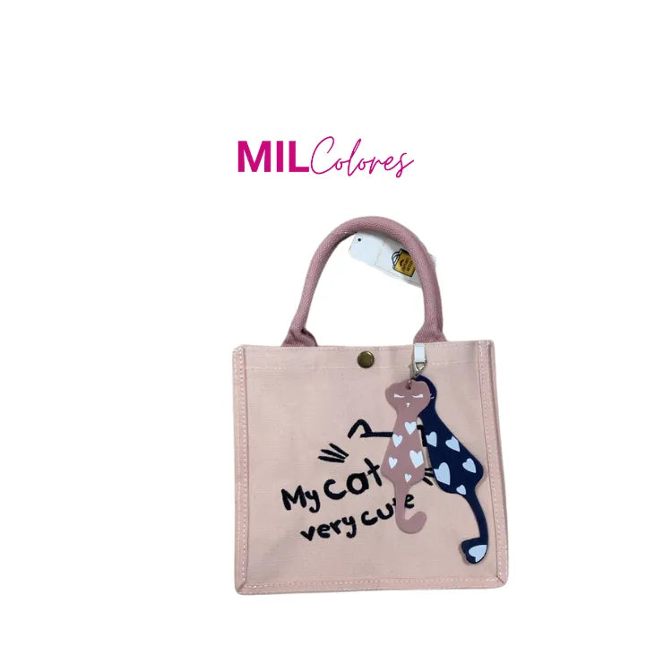 Cartera De Mano Mujer Gatos