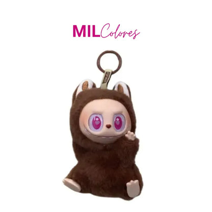 Llavero labubu peludo